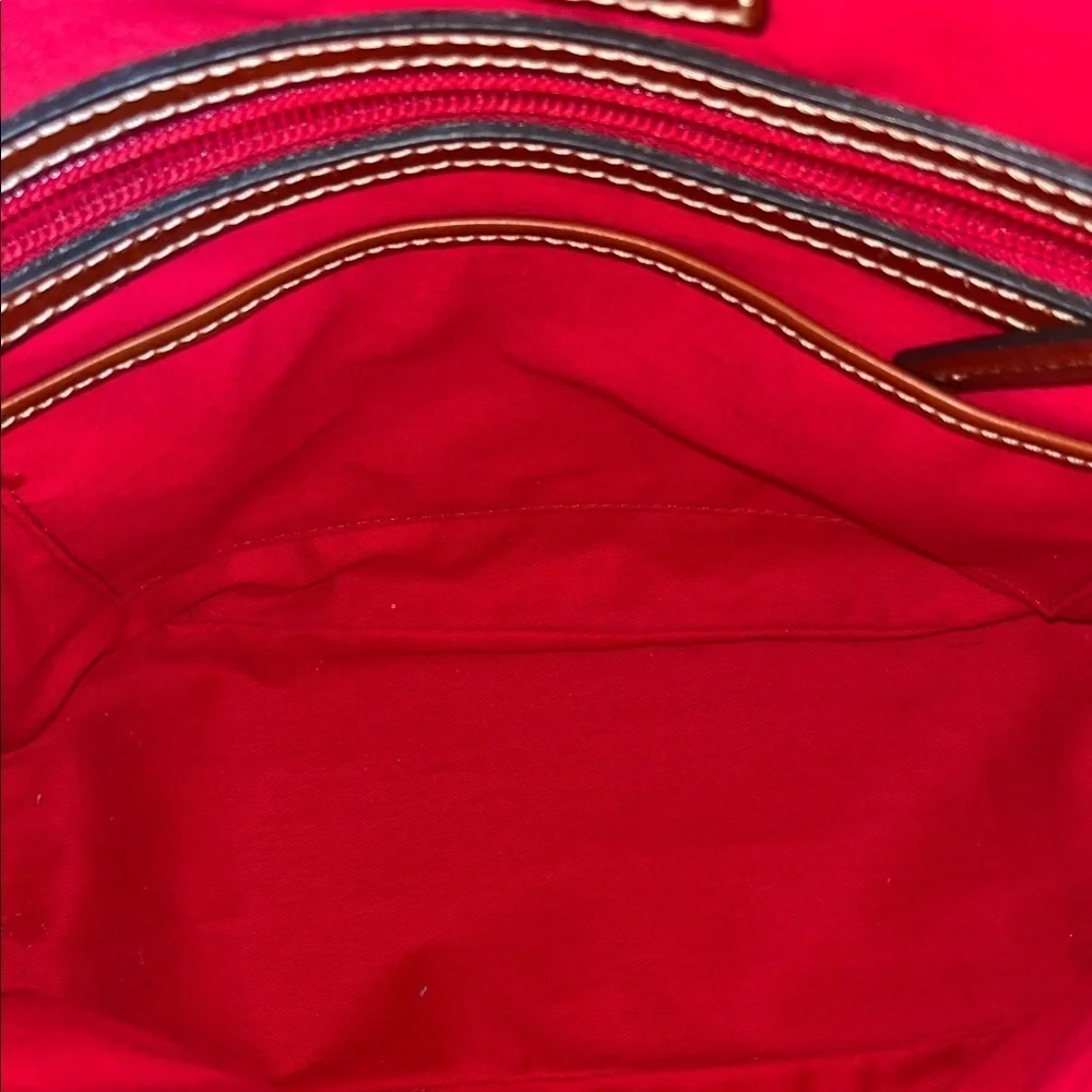 Dooney & Bourke Brown Leather Satchel used good condition